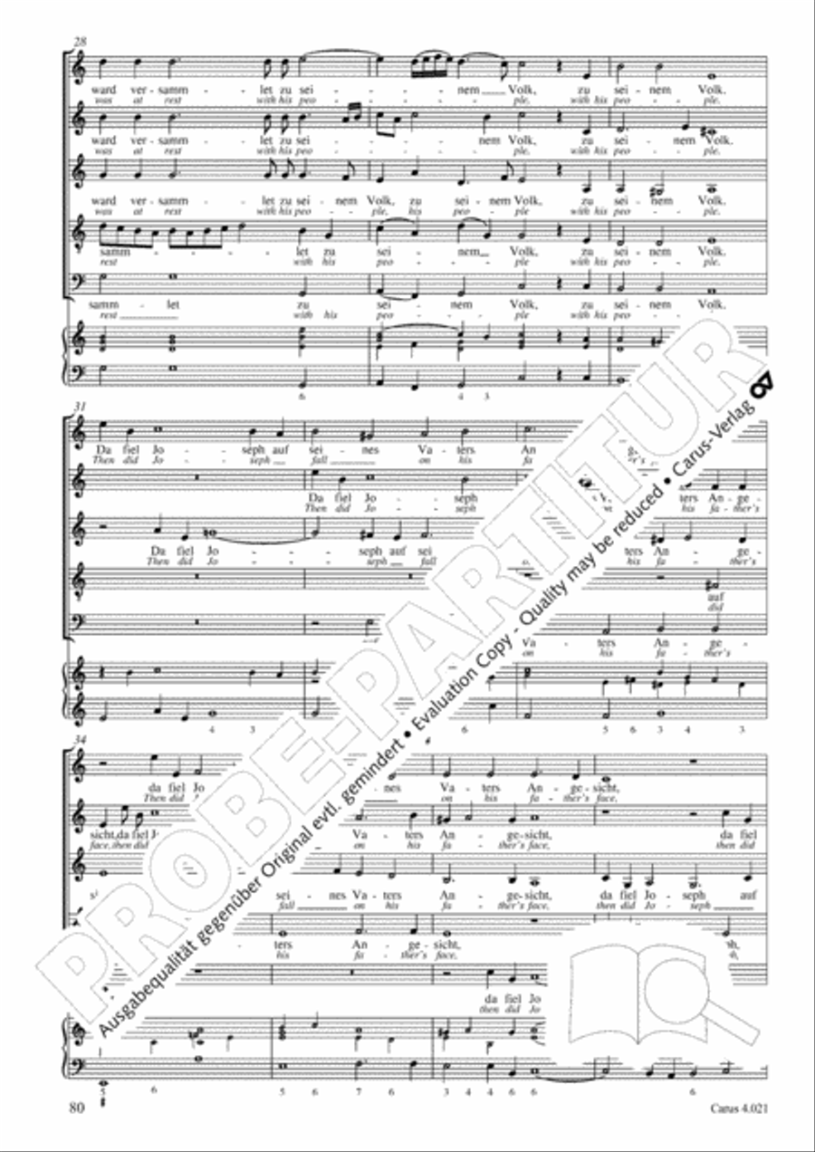 Schein: Israelsbrunnlein. Fontana d'Israel. Complete edition Choir scores gallery preview page 87