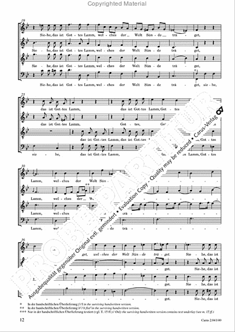 Motets and arias for choirs collected and edited by Johann Adam Hiller, vol. 4 Voice Solo scores gallery preview page 13