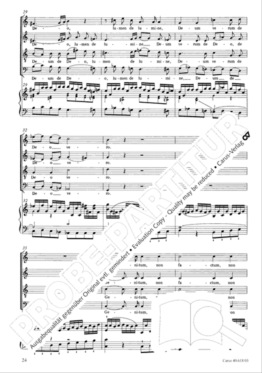 Mass in C (Missa in C) 4-Part scores gallery preview page 25