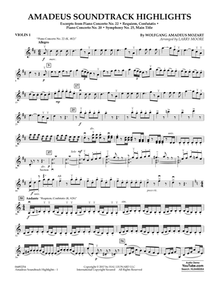 Amadeus Soundtrack Highlights - Violin 1