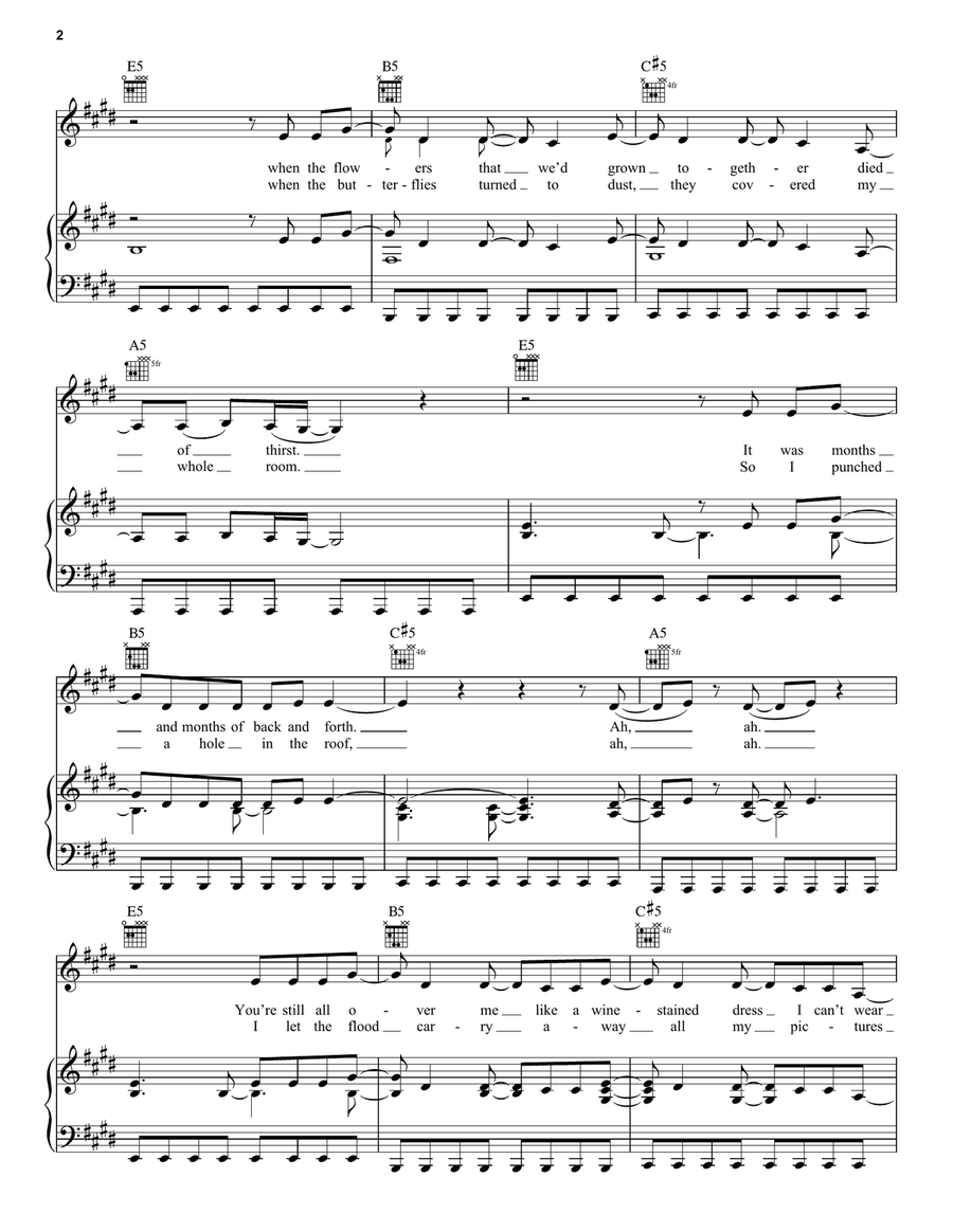 Clean Clean Acoustic Guitar scores gallery preview page 2