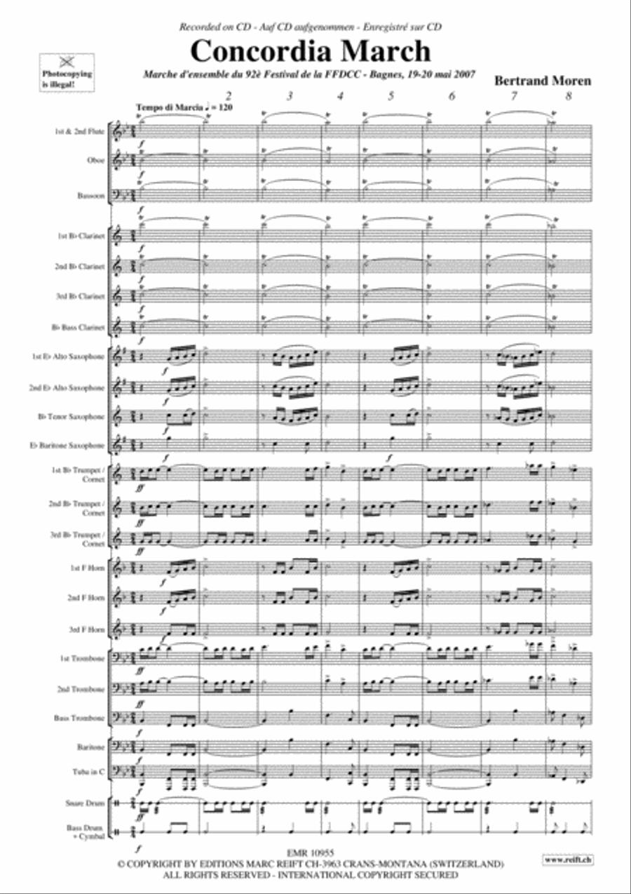 Concordia March Concert Band scores gallery preview page 4