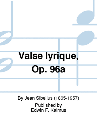 Valse lyrique, Op. 96a