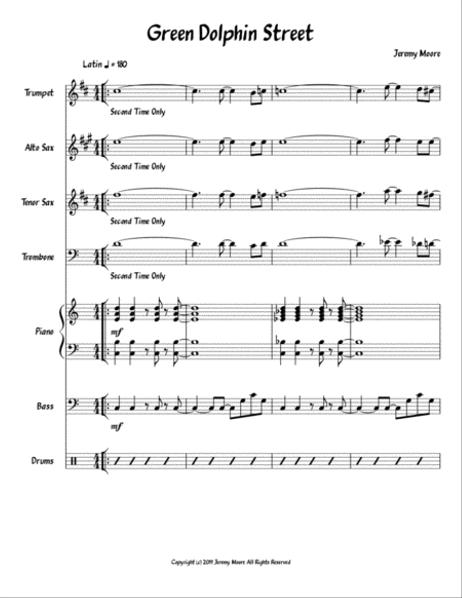 Green Dolphin St Green Dolphin St Jazz Ensemble scores gallery preview page 1