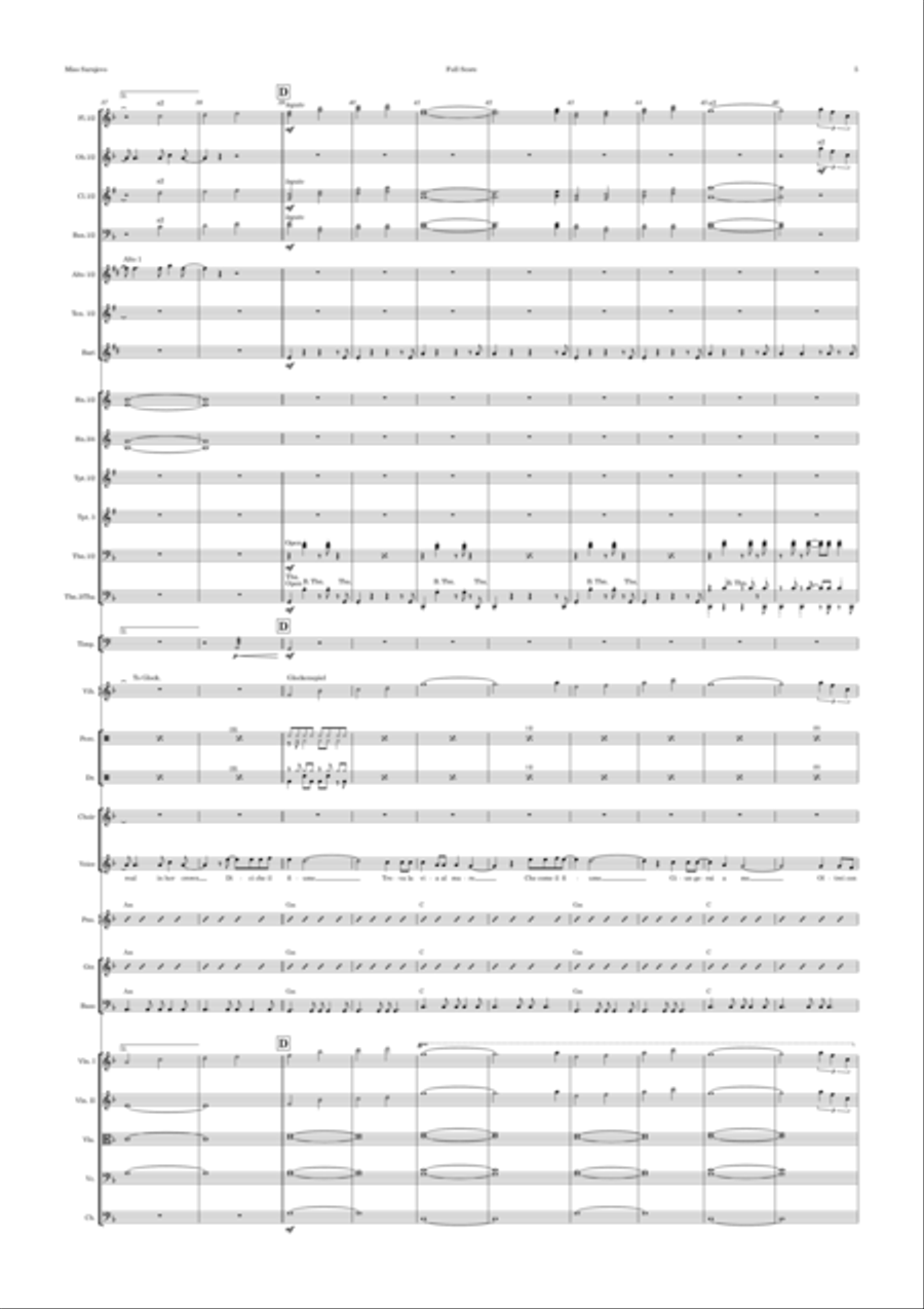 Miss Sarajevo Full Orchestra scores gallery preview page 5
