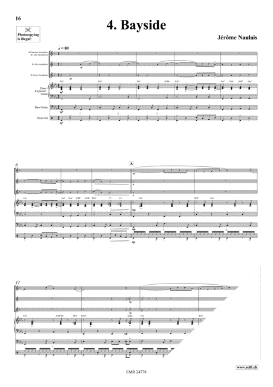 Play With Your Band Volume 1 Saxophone Ensemble scores gallery preview page 7