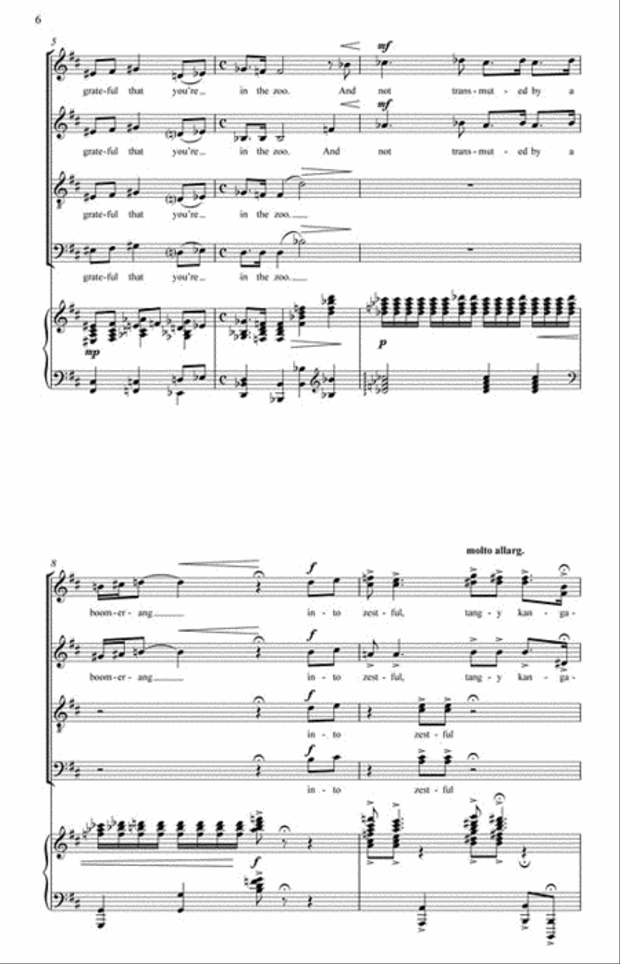 Animal Crackers II 4-Part scores gallery preview page 5