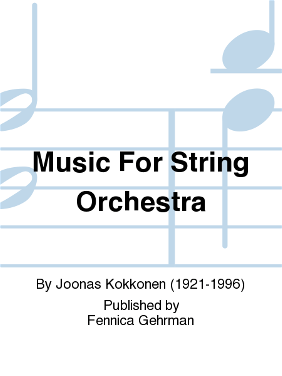 Music For String Orchestra
