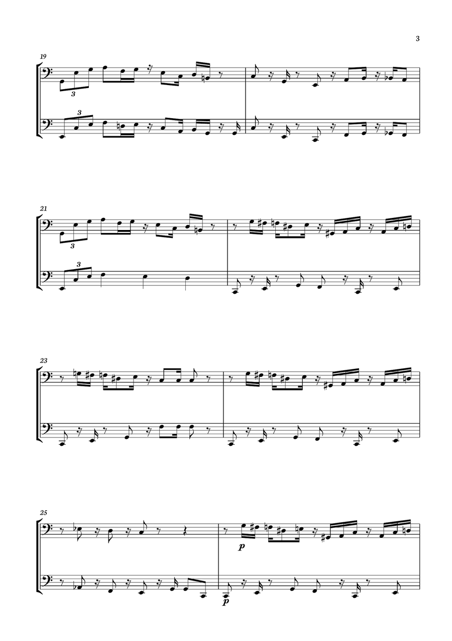 Super Mario Bros. Opus Trombone Duet scores gallery preview page 3