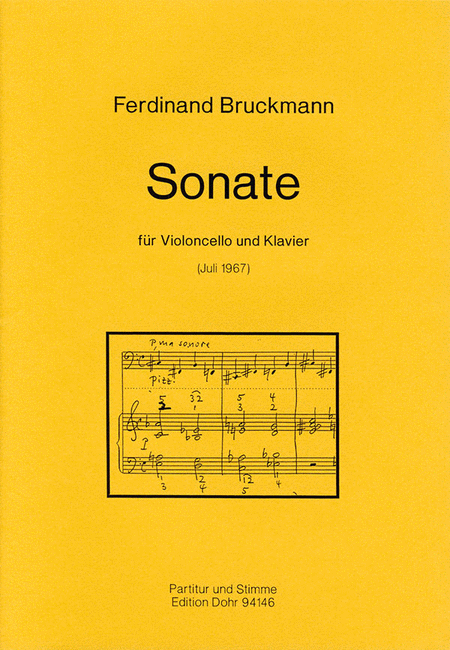 Sonate für Violoncello und Klavier (1967)