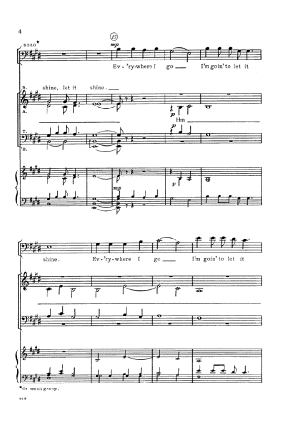 This Little Light of Mine 4-Part scores gallery preview page 4