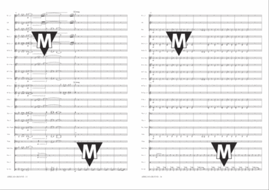 African Groove Concert Band scores gallery preview page 8