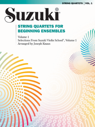 Book cover for String Quartets for Beginning Ensembles, Volume 1