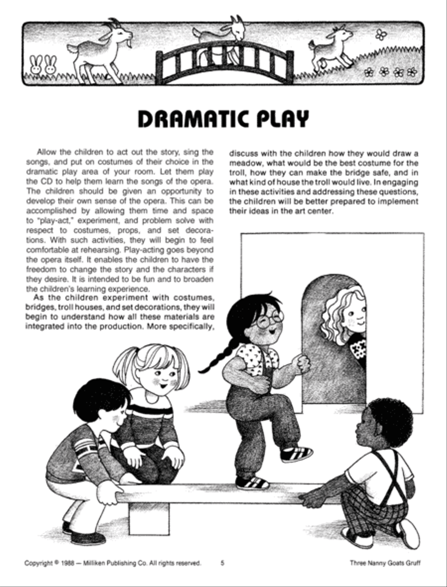 Three Nanny Goats Gruff Unison Choir scores gallery preview page 5