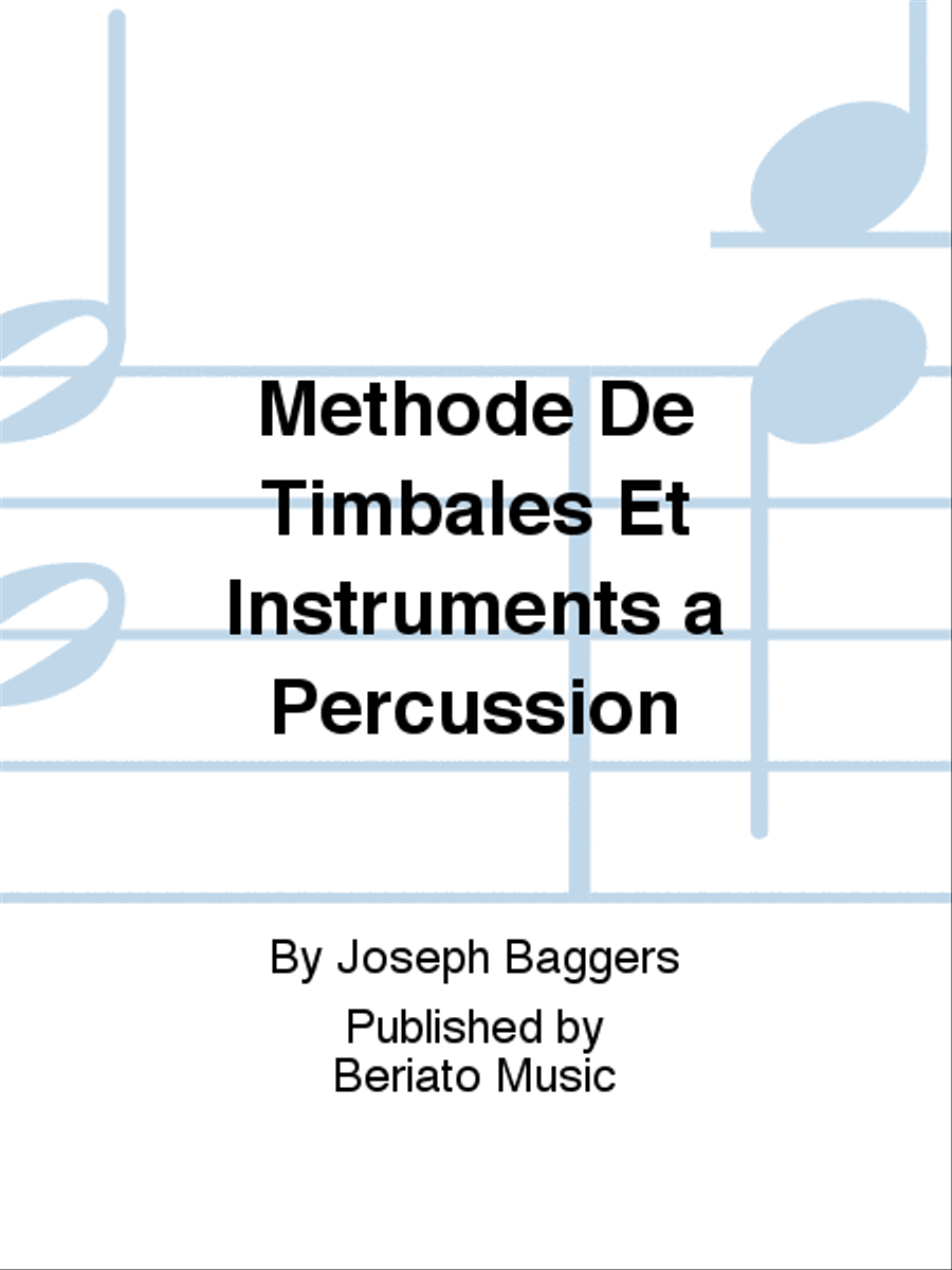 Methode De Timbales Et Instruments a Percussion Percussion scores gallery preview page 1