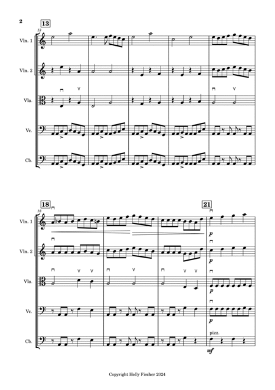 Revenge of the Goblin King String Orchestra scores gallery preview page 2