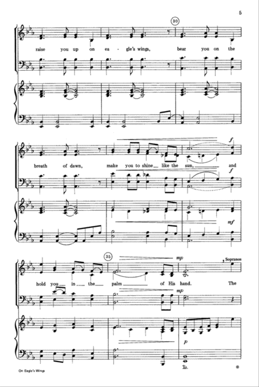 On Eagle's Wings 4-Part scores gallery preview page 6