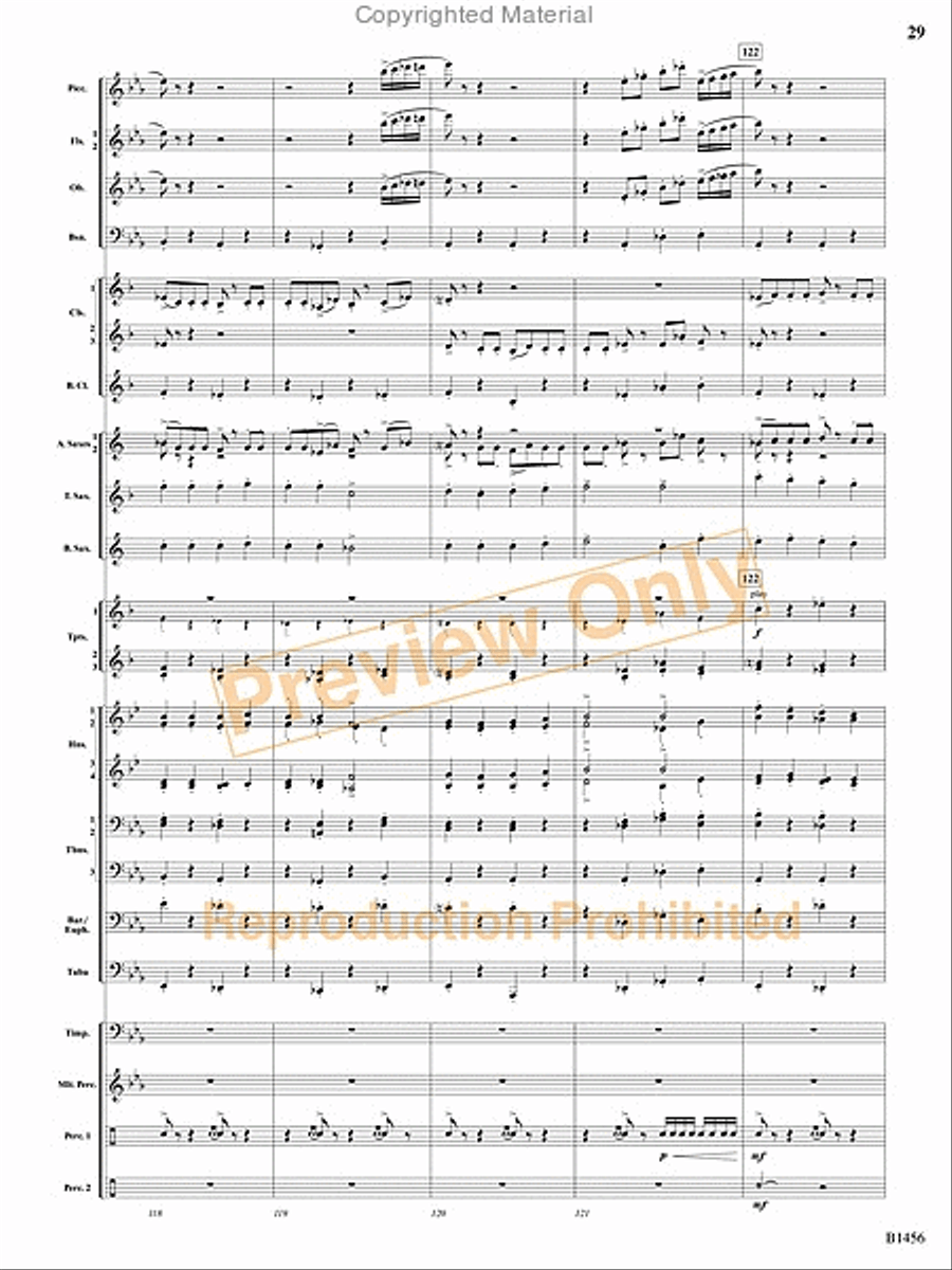 Overture to a Winter Celebration Concert Band scores gallery preview page 64