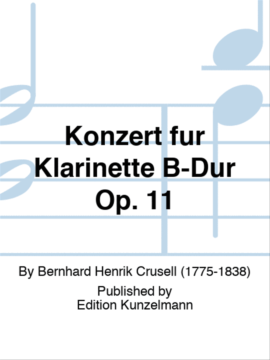 Concerto for clarinet in B-flat major Op. 11 by Bernhard Henrik Crusell Bassoon - Sheet Music