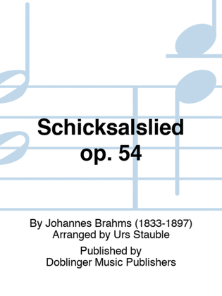 Book cover for Schicksalslied op. 54