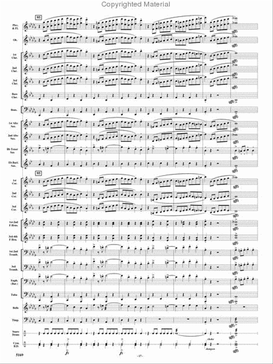Rolling Thunder Concert Band scores gallery preview page 16