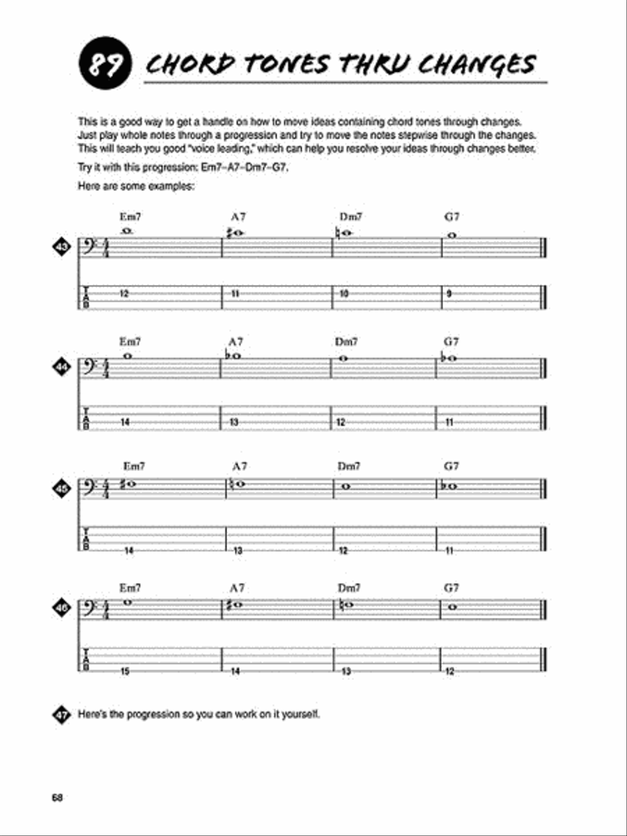 101 Bass Tips Bass Guitar Tablature scores gallery preview page 7