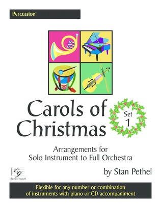 Book cover for Carols of Christmas, Set 1 - Percussion