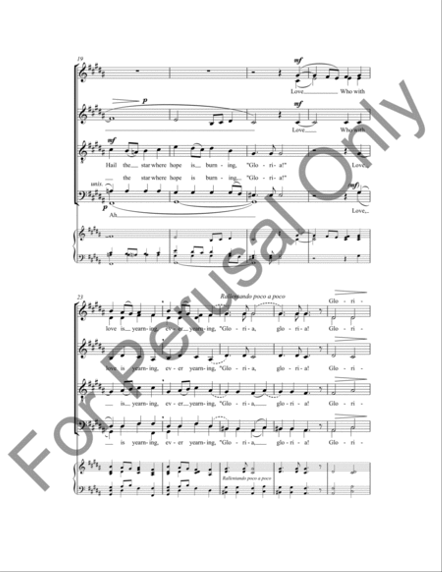 All My Heart This Night Rejoices 4-Part scores gallery preview page 4