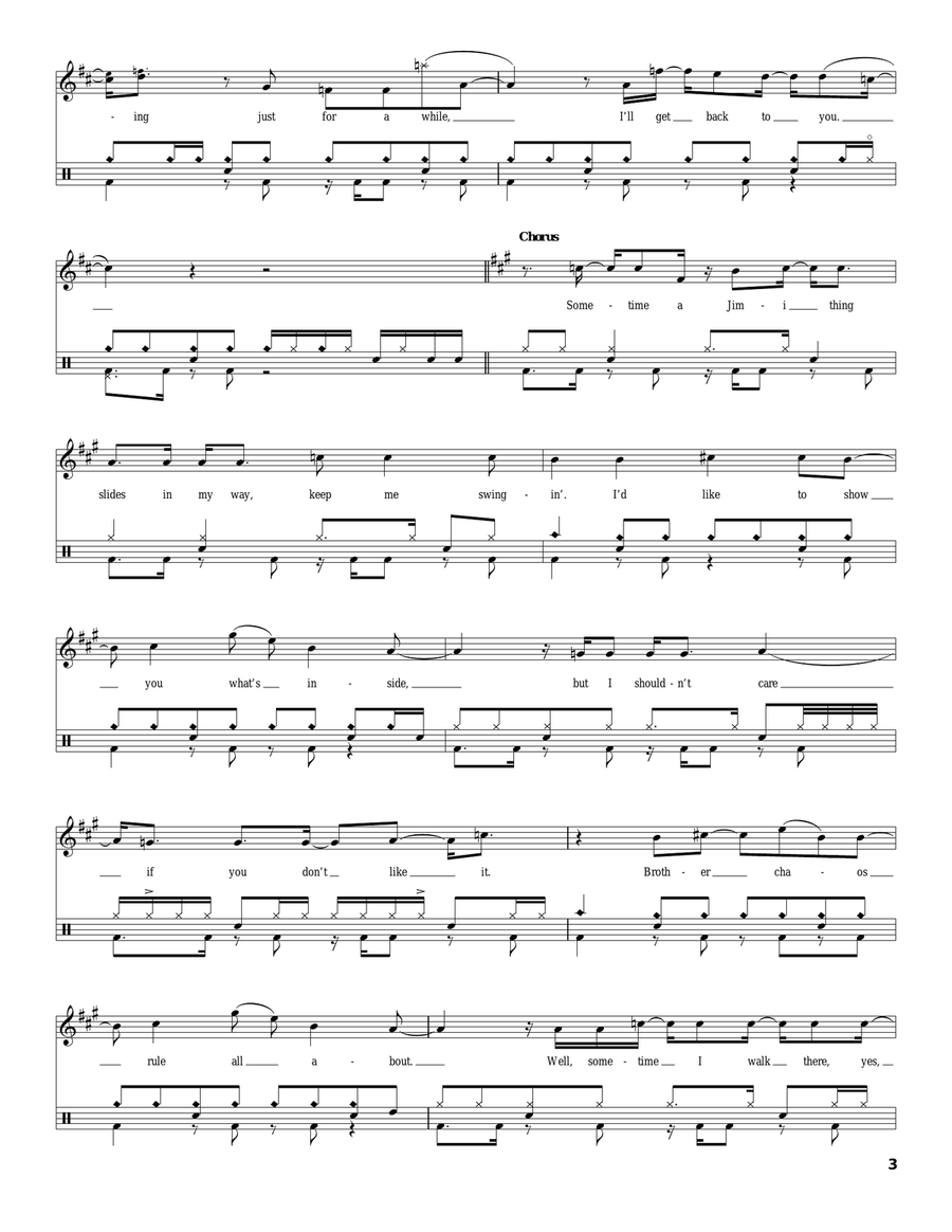 Jimi Thing Jimi Thing Drum Set scores gallery preview page 3