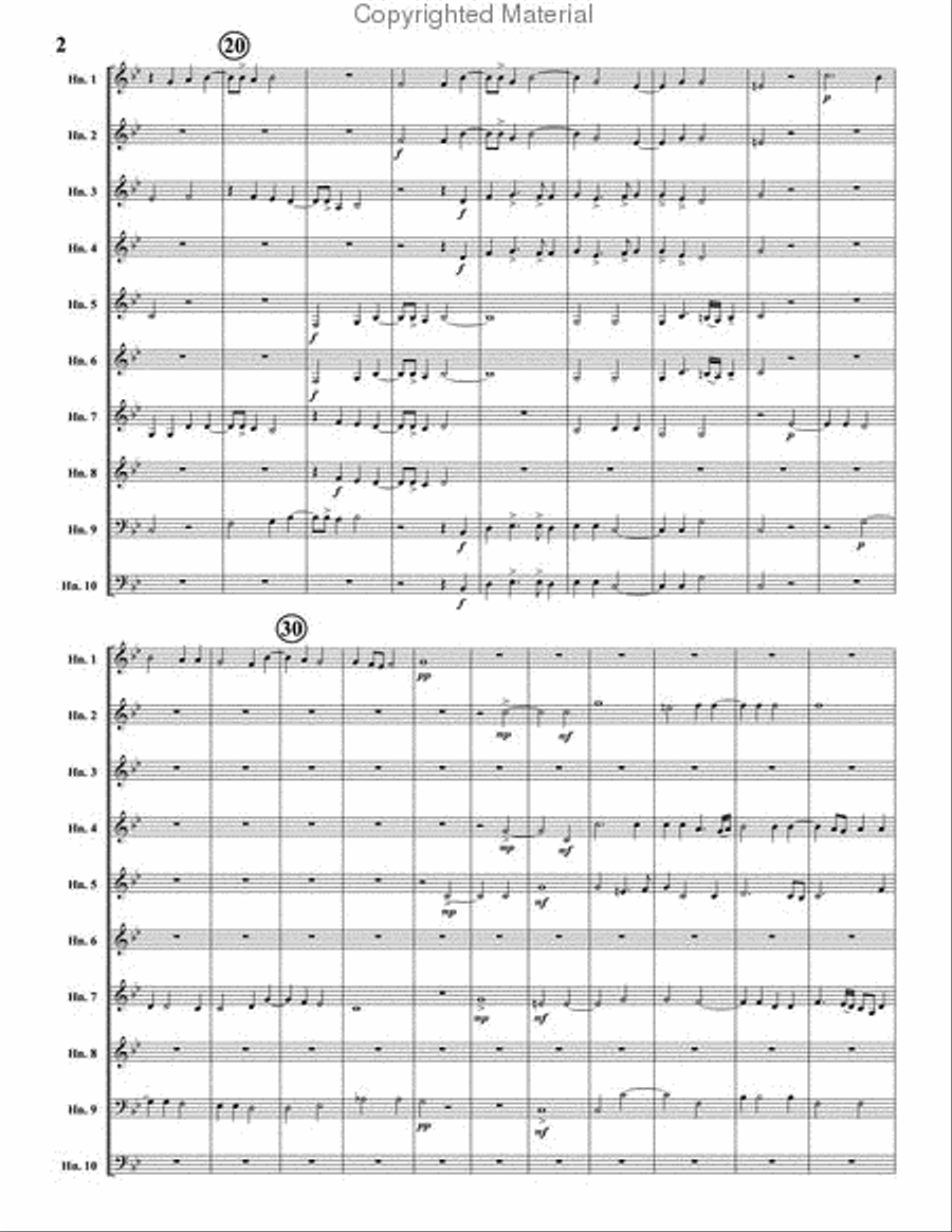 I'vo Piangendo I'vo Piangendo Large Ensemble scores gallery preview page 3