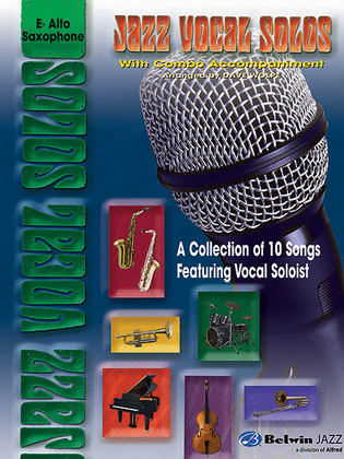 Book cover for Jazz Vocal Solos With Combo Accompaniment E-flat Alto Sax