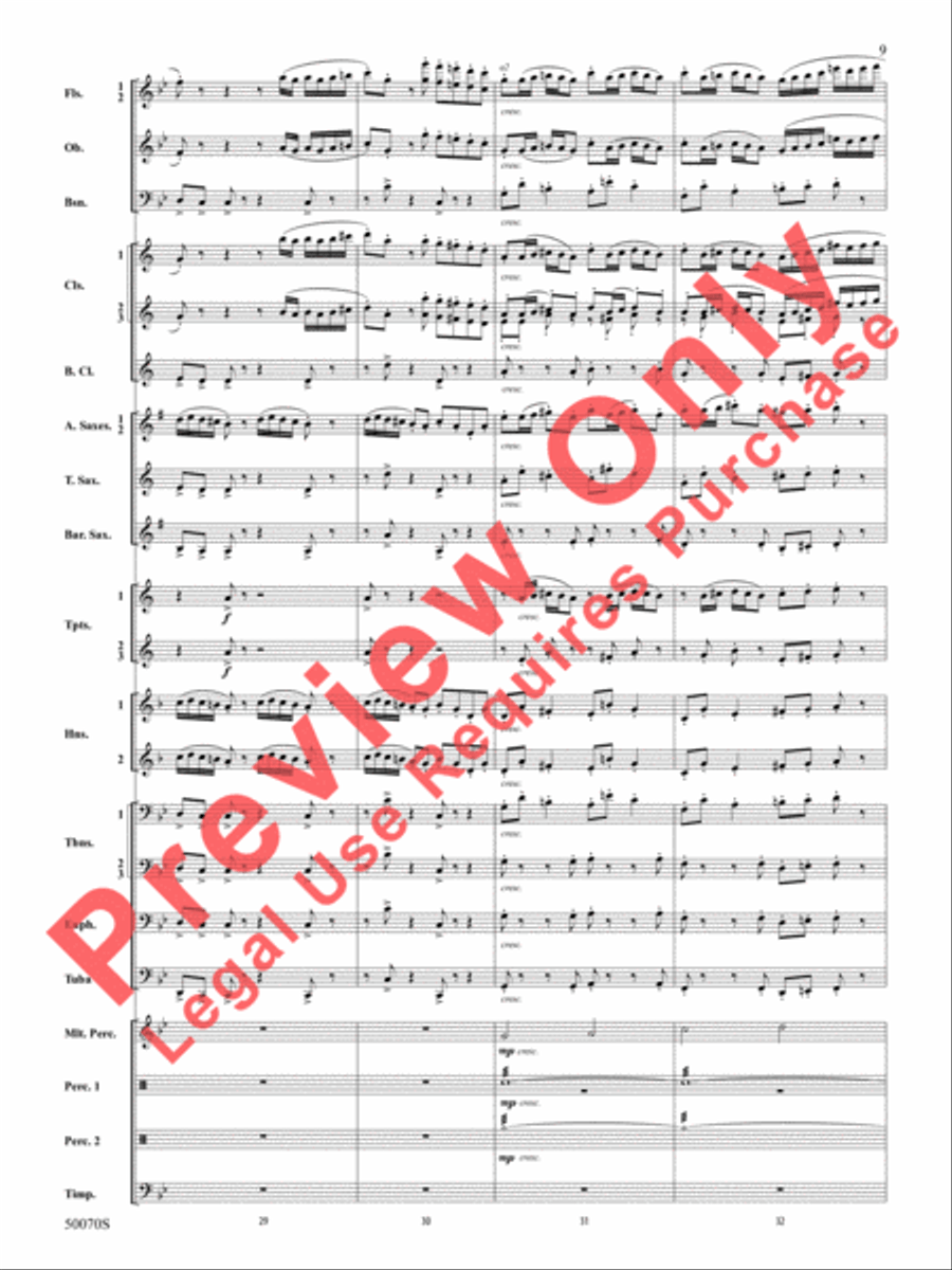Fantastic Beasts -- The Secrets of Dumbledore Concert Band scores gallery preview page 10