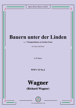 Book cover for R. Wagner-Bauern unter der Linden,WWV 15 No.2,in D Major