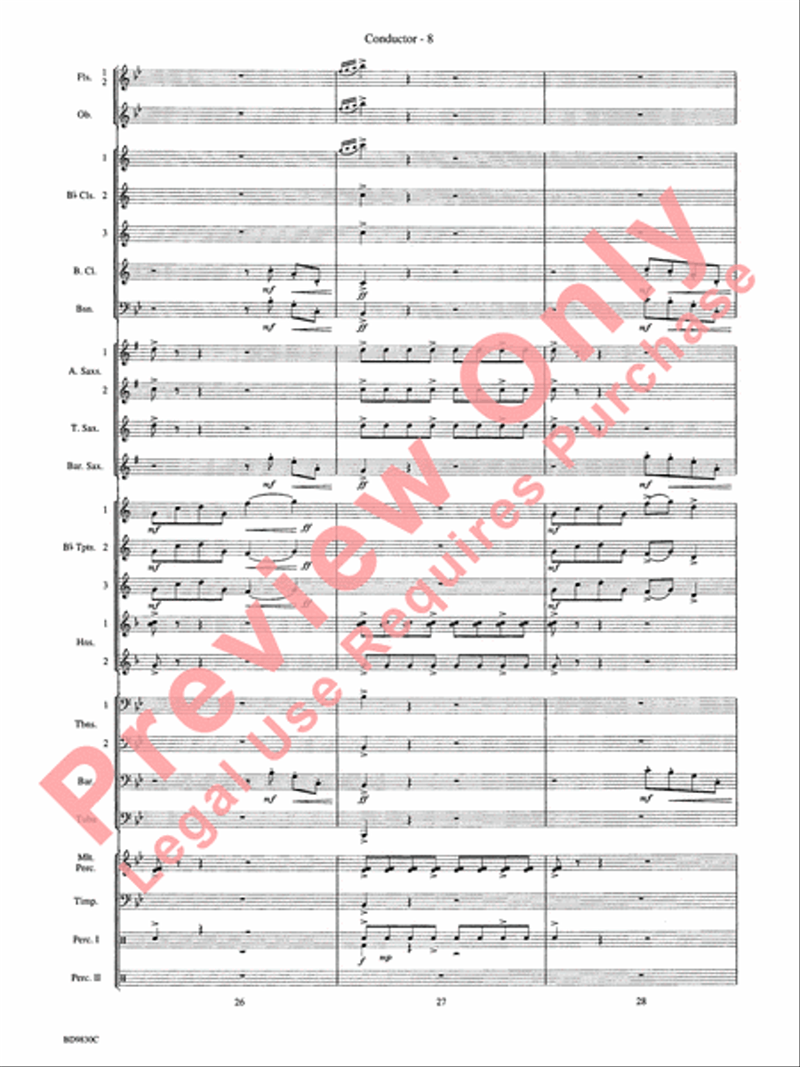 The Spirit of Orpheus (A Sinfonian Celebration) Concert Band scores gallery preview page 11