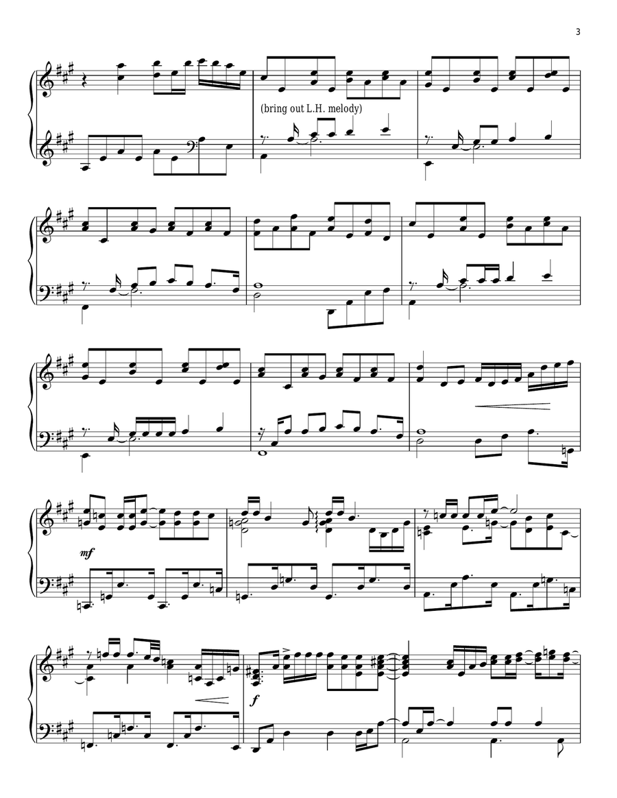 Amazed Piano Solo scores gallery preview page 3