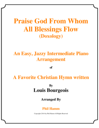 Praise God From Whom All Blessing Flow (Doxology) Jazzy