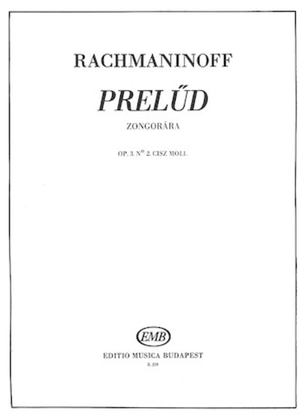 Book cover for Prelude in C-sharp minor, Op. 3, No. 2
