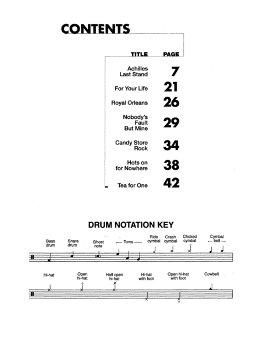 Led Zeppelin -- Presence Platinum Drums Drum Set scores gallery preview page 2
