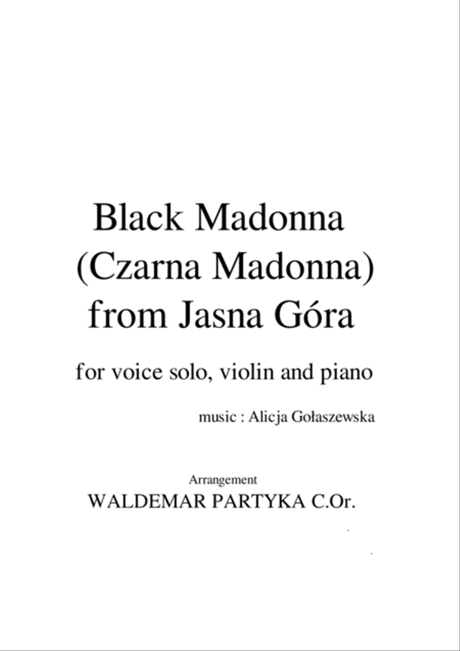 Black Madonna ( Czarna Madonna) from Jasna Góra Voice scores gallery preview page 1