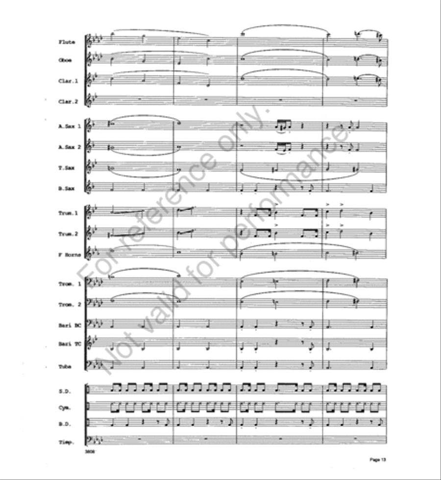 Trumpets a la King Trumpets a la King Concert Band scores gallery preview page 12