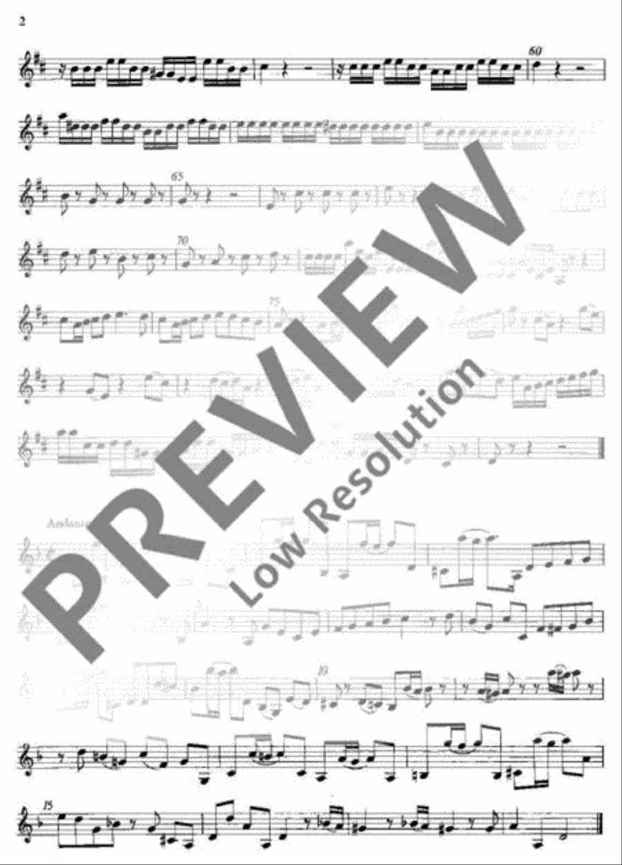 Flute Concerto D major Flute scores gallery preview page 3