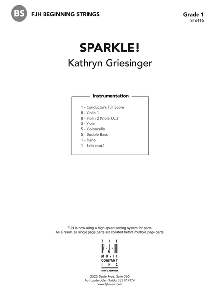 Sparkle!: Score