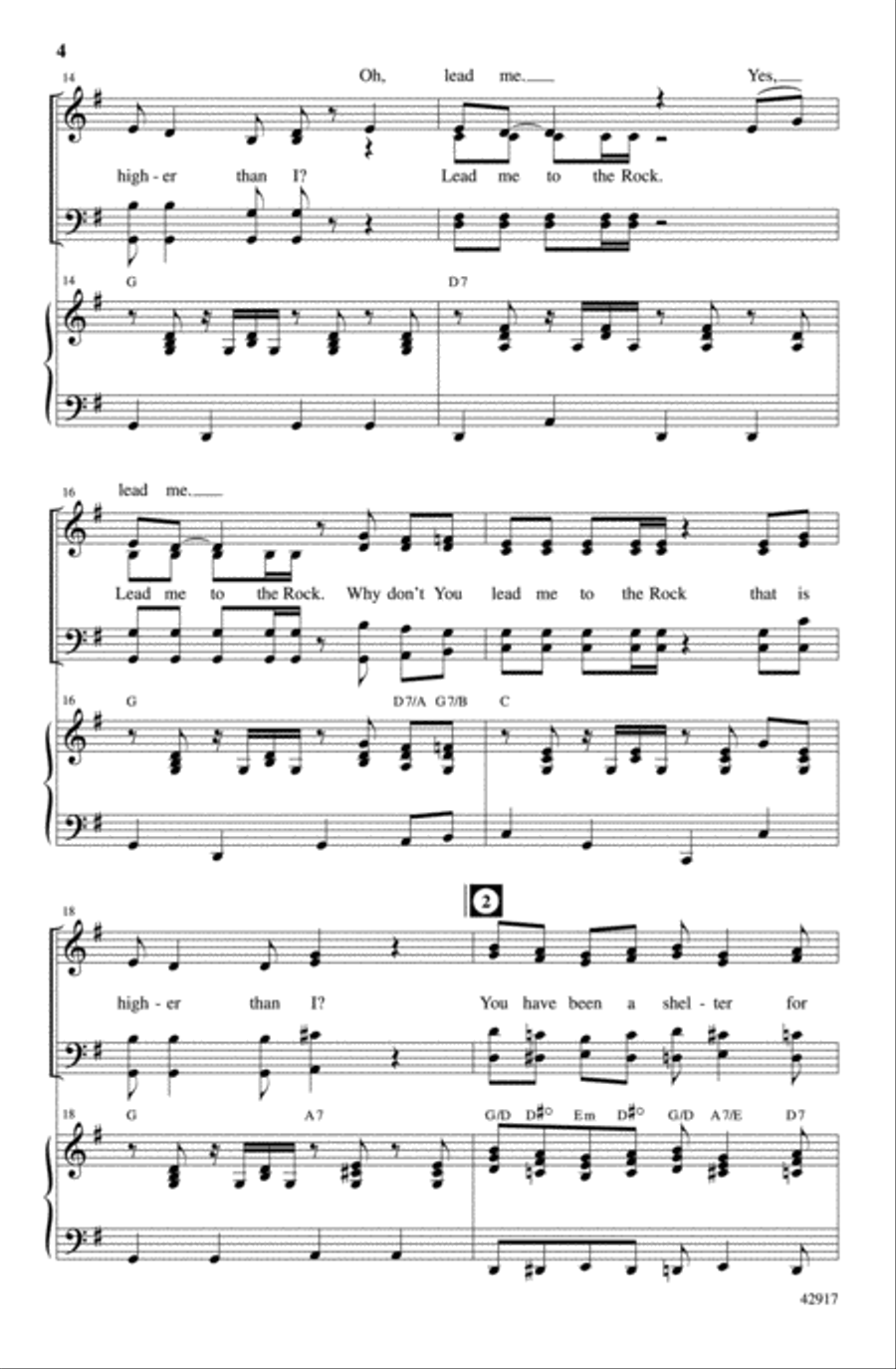 Lead Me to That Rock Choir scores gallery preview page 3