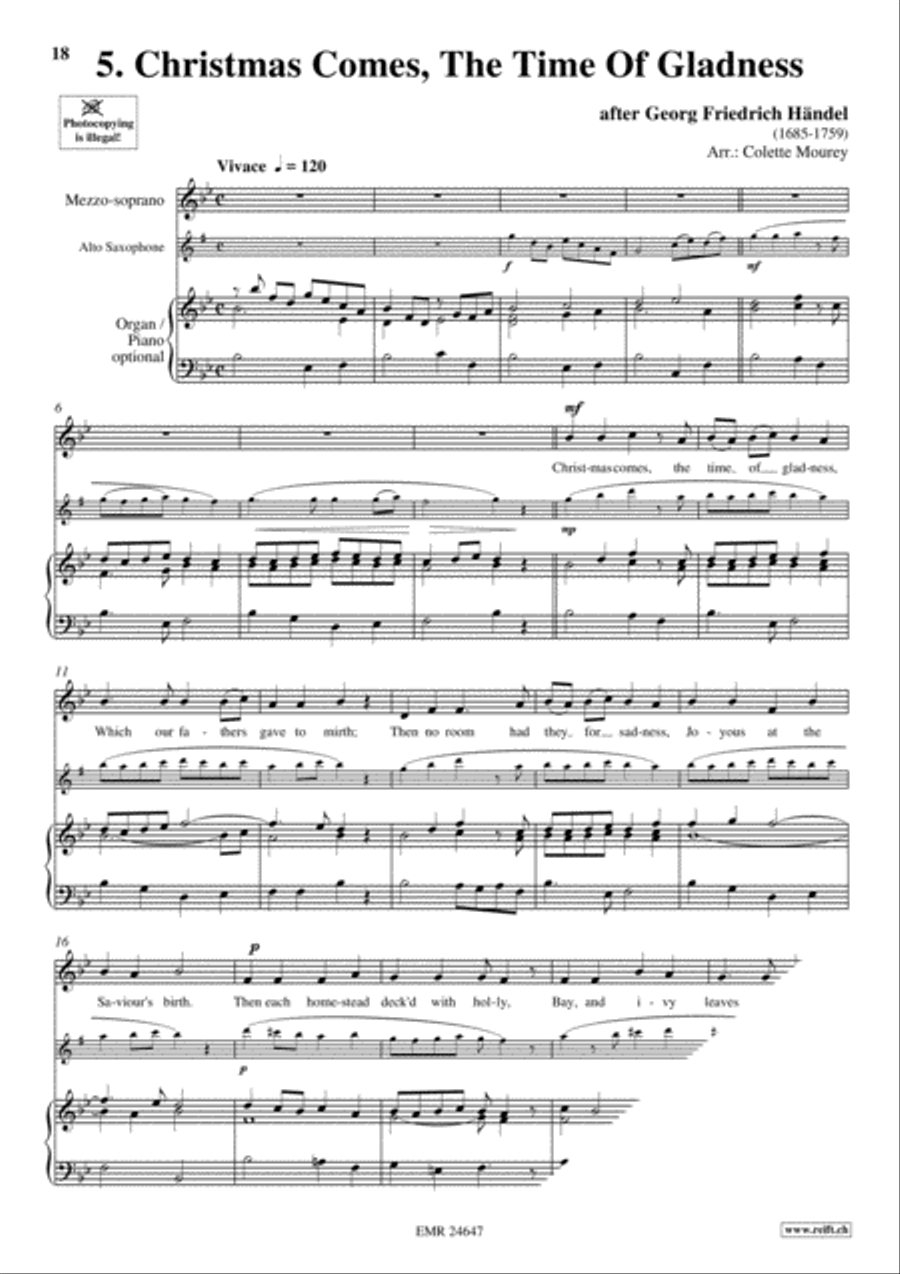20 Greatest Christmas Songs Vol. 1 Alto Saxophone scores gallery preview page 7