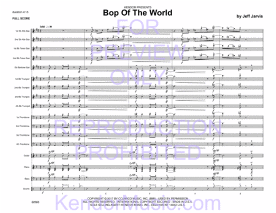 Bop Of The World Bop Of The World Jazz Ensemble scores gallery preview page 3