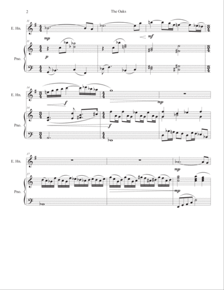 The Oaks English Horn scores gallery preview page 3