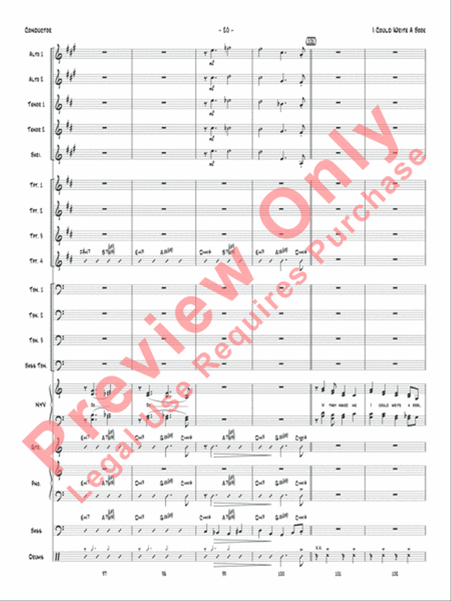 I Could Write a Book Jazz Ensemble scores gallery preview page 23