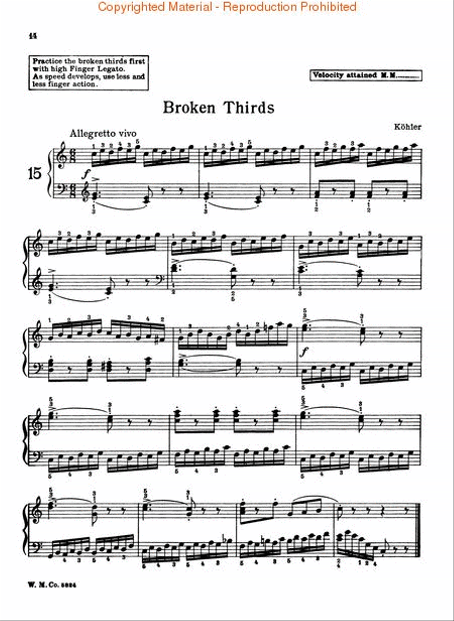 Third Grade Velocity Studies Piano Method scores gallery preview page 4