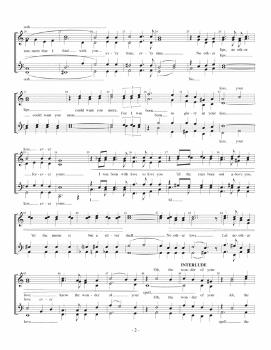 No Other Love A Cappella scores gallery preview page 2