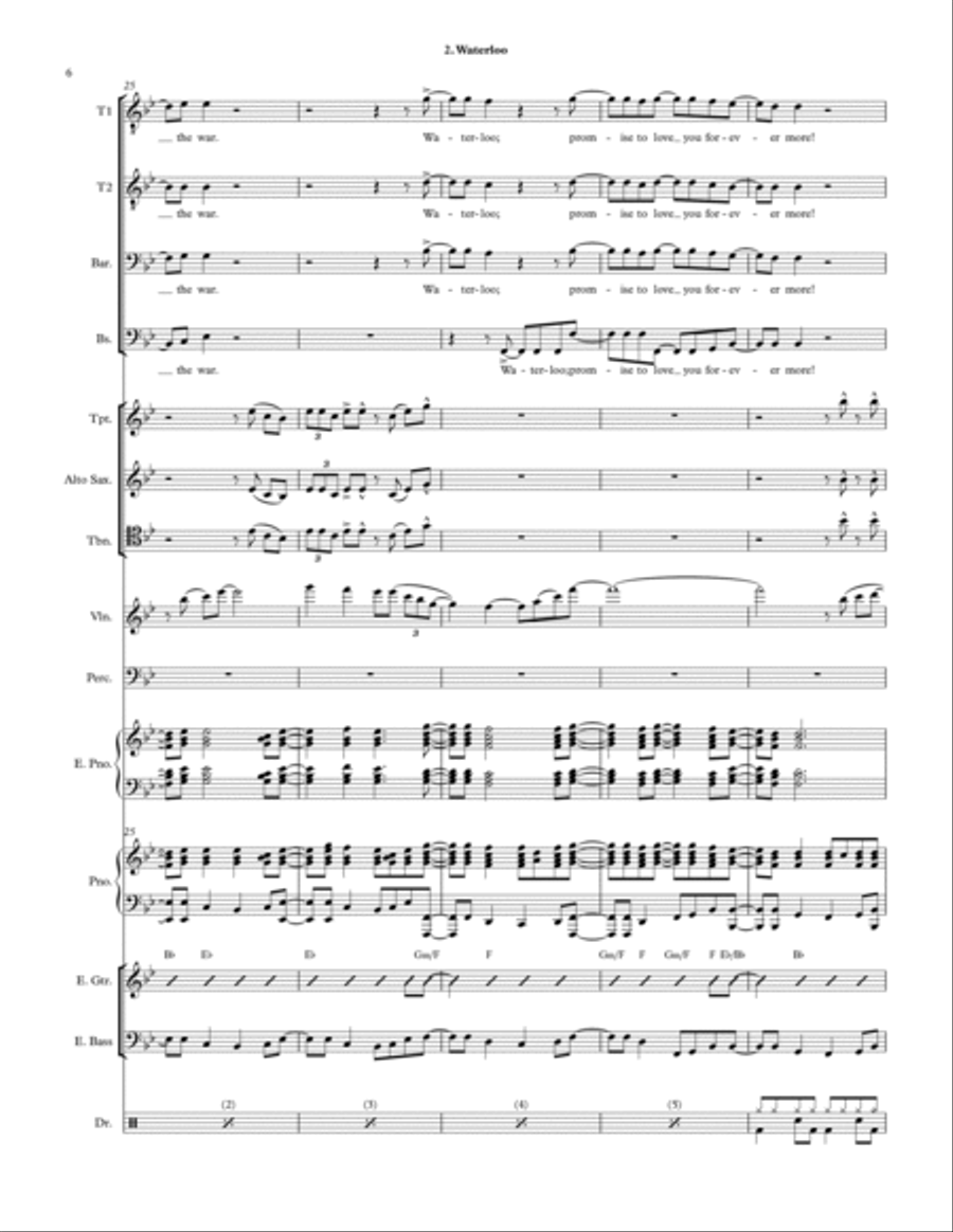 Waterloo Large Ensemble scores gallery preview page 6